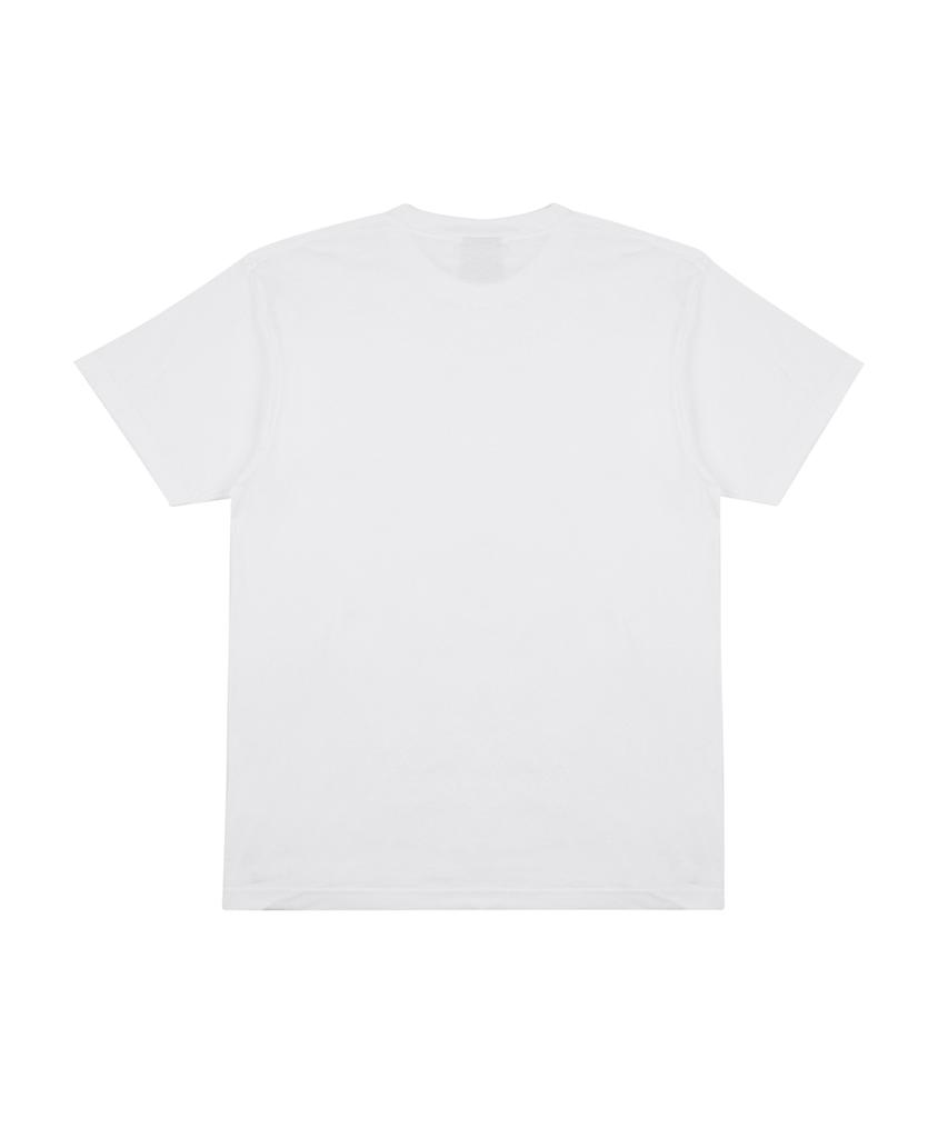 CREAM SODA LAB The Eyes Box Logo Short Sleeve T-Shirt White Gray