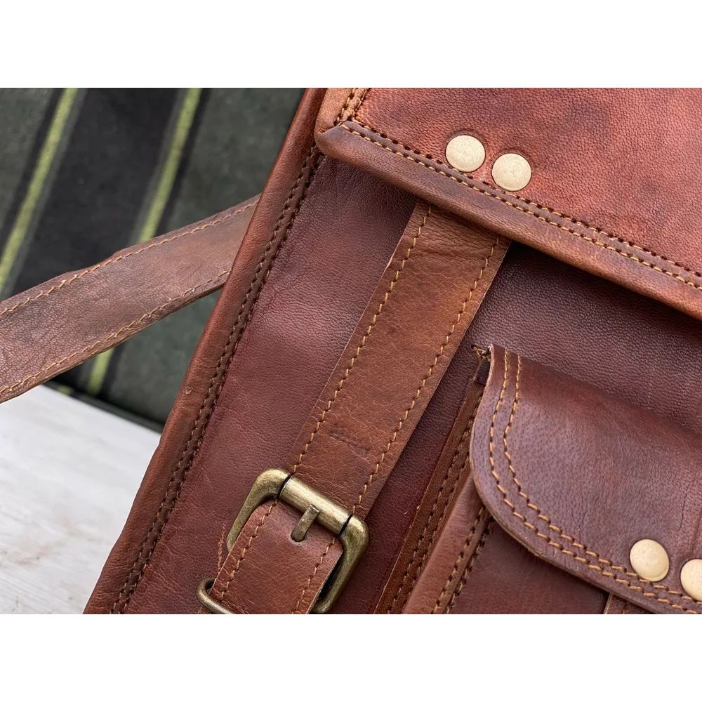 Мужская винтажная кожаная сумка-мессенджер на плечо для ноутбука, компьютерная кожаная сумка