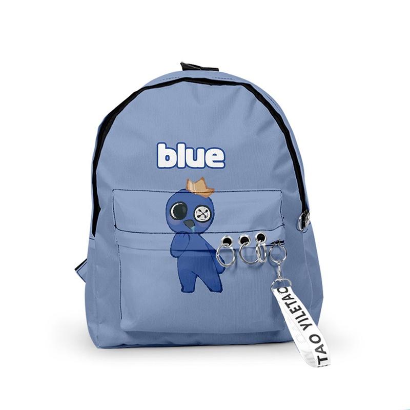 Рюкзак Roblox Rainbow Friends из прочного полиэстера, школьный рюкзак для путешествий, рождественский подарок