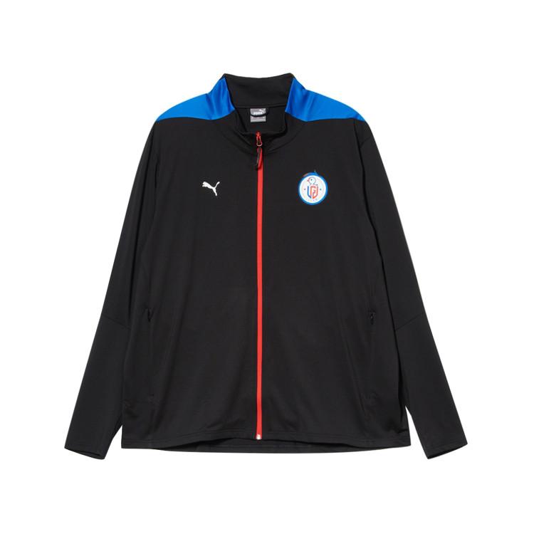 Puma X Honor Of Kings Collaboration Logo Куртка с заниженными плечами и длинными рукавами Мужская куртка черного цвета 605764-07