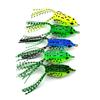 5PCS Frog Lure 8g 5.5cm Realistic Fishing Frog with Carbon Hooks Vivid Wobbler Fishing