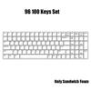 Mechanical Keyboard Poron Sandwich Cotton Soft Silence Pads Sound-Absorbing Foam 61 64 68 75 84 87 96 108 Key Switch Dampeners
