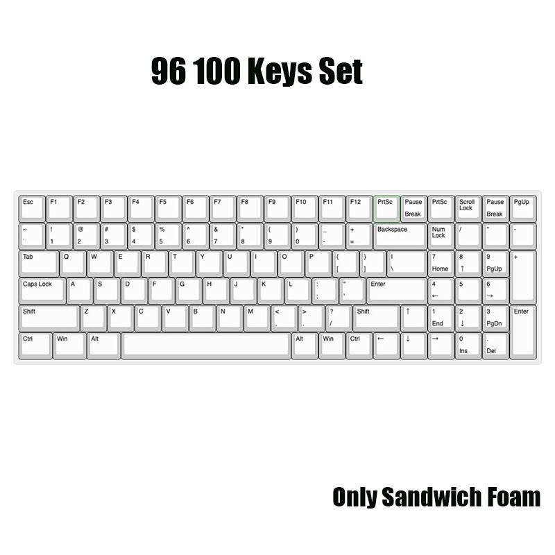 Mechanical Keyboard Poron Sandwich Cotton Soft Silence Pads Sound-Absorbing Foam 61 64 68 75 84 87 96 108 Key Switch Dampeners