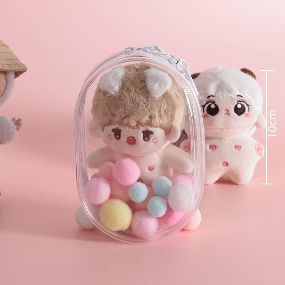 10cm Doll Doll Thicken Storage Pouch Backpack Lanyard Outdoor Doll Display Bag DIY Keychain