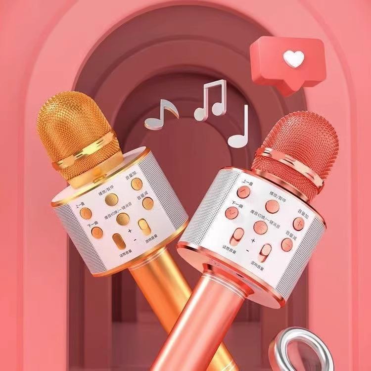 WS-858 беспроводной Bluetooth-микрофон для караоке для детей и всей семьи