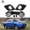 2Pcs Car Led Fog Lamps Foglight For Toyota Hilux Revo 2015 2016 2017 2018 2019 Front Bumper Daylights Auto Accessories