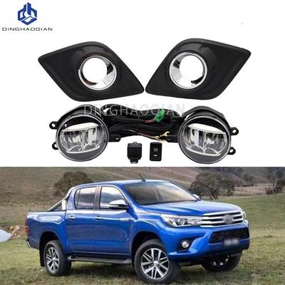 2 шт. Автомобильные светодиодные противотуманные фары для Toyota Hilux Revo 2015 2016 2017 2018 2019 Передний бампер Дневные ходовые огни Автоаксессуары