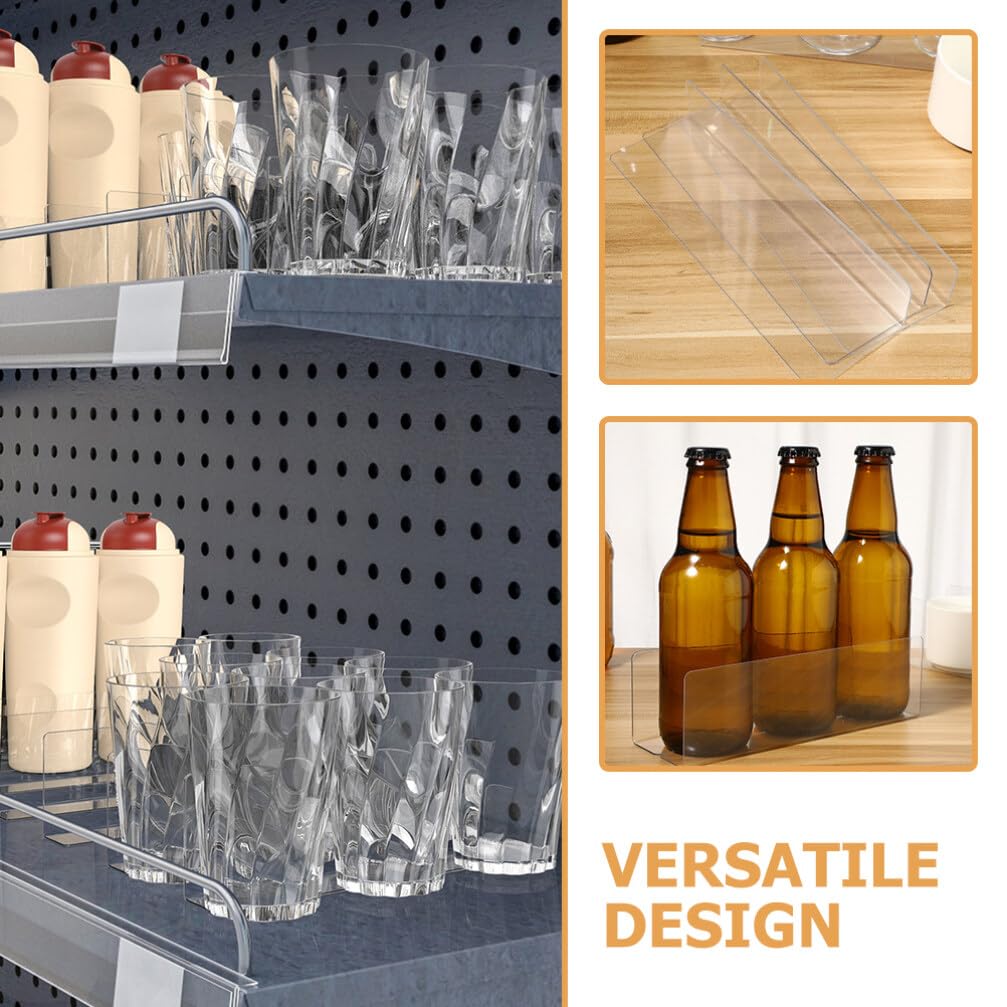 Frcolor Product Set of Transparent Tabletop Suitable for Reception Business and Dividers, L-shaped Dividers, 28cm, 6, Partitions, Shelves, Shelves,