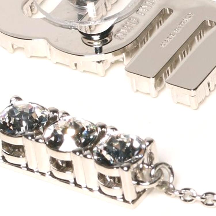 Miu Miu Imitation Crystal Pendant Decorative Earrings Women earrings Brass 5JO661-2DNC-F0OKL