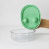 Snack Storage Box for Kitchen Portable No Touch Cookie Container with Anti Oil ABS and Silicone Material for Home Office Outdoor Use