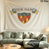 Custom Name Djurgardens IF Printed Tapestry – Wall Hanging for Bedrooms, Dorms, and Home Decor