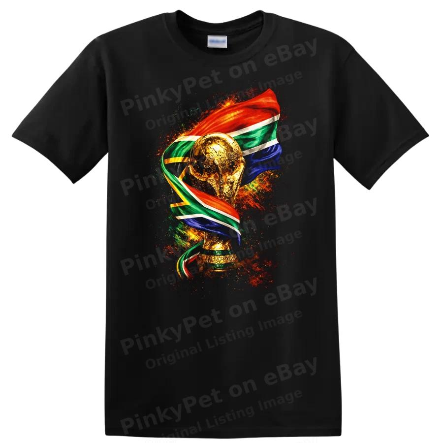 World Cup Trophy T Shirt with South African Flag Design Awesome Tee