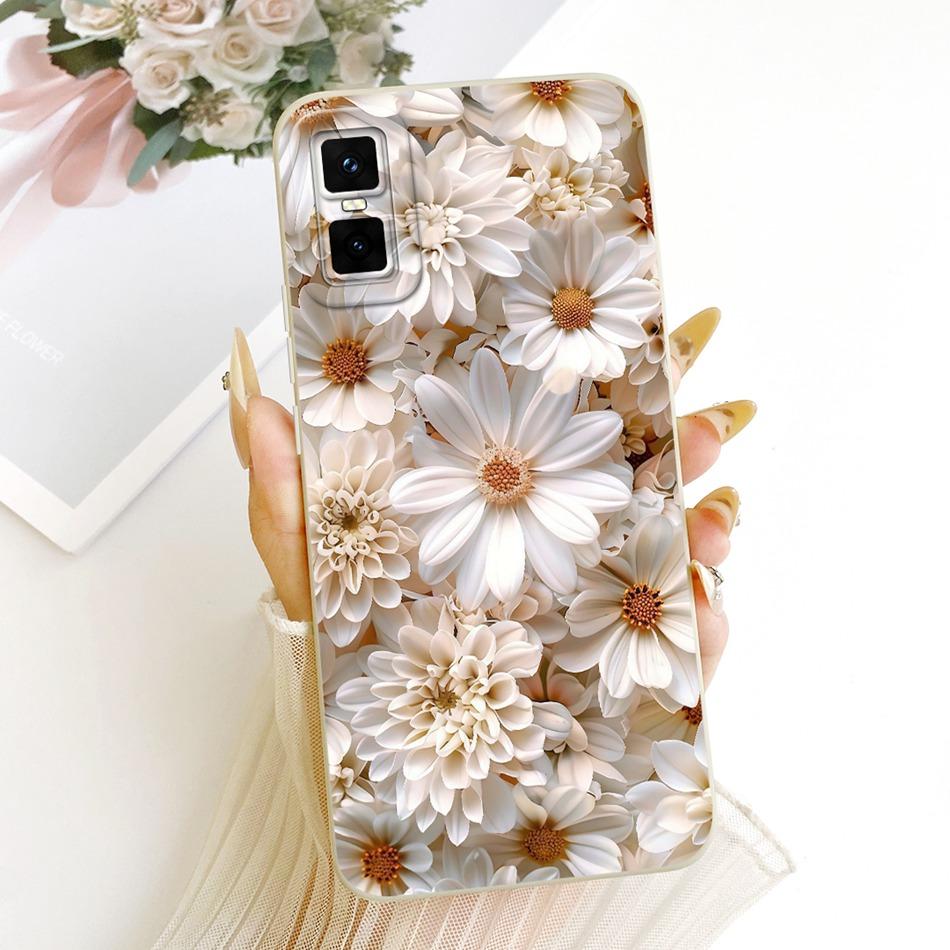 For Infinix GT 30 Pro X6873 Cute Cat Flower Cartoon Phone Case For Infinix GT30 Pro 5G Shockproof Soft Silicone Covers Bumpers