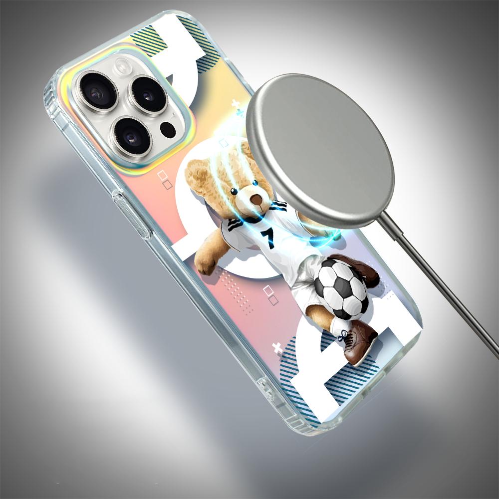 Etui Do Iphone 15 Pro Ibizu California Sunset Z Magsafe, Zmieniające Kolor, Football Boy, Piłka Nożna