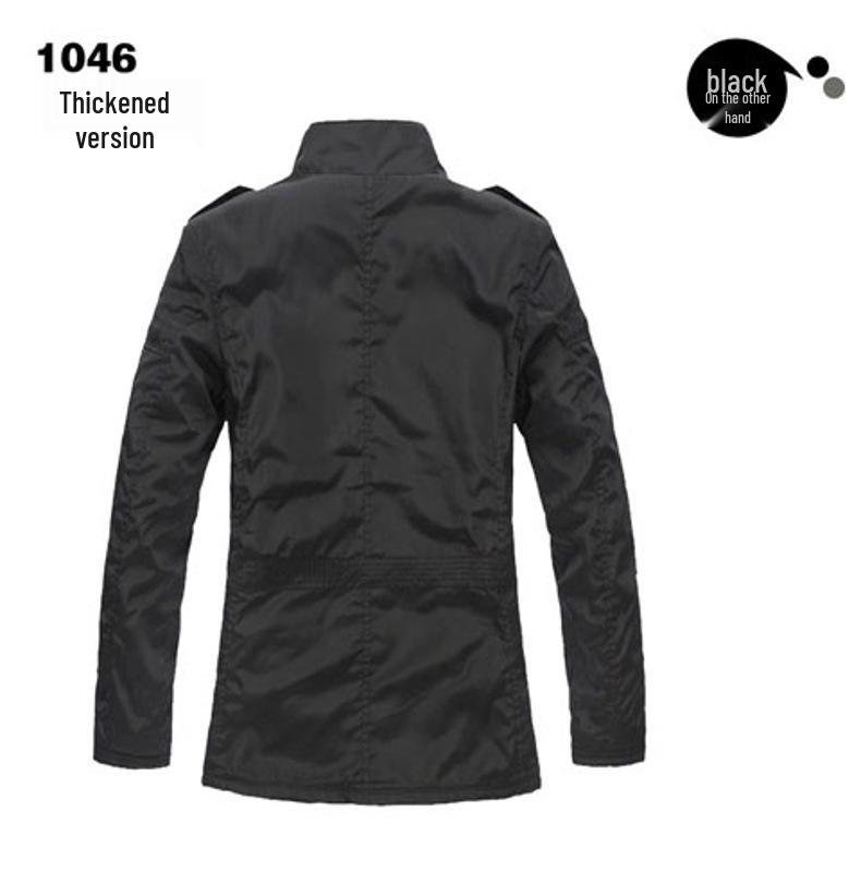 Мужская куртка большого размера с воротником-стойкой для стиля Business Casual - Мода Весна/Осень