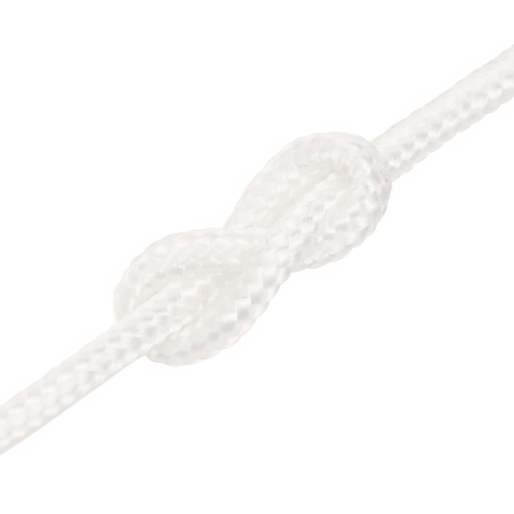 Vidaxl Linka Żeglarska, Biała Jednolita, 3 Mm, 500 M, Polipropylen