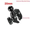 17MM 25MM Aluminum Alloy 1'' Ball Handlebar Clamp Mount Base Mount 1'' Ball for Double Socket Arm Bike Motorcycle Phone Holder