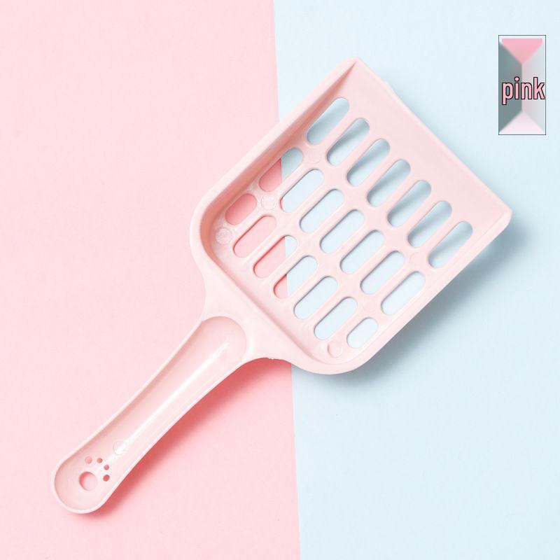 Цветной совок для кошачьего наполнителя с эргономичной ручкой