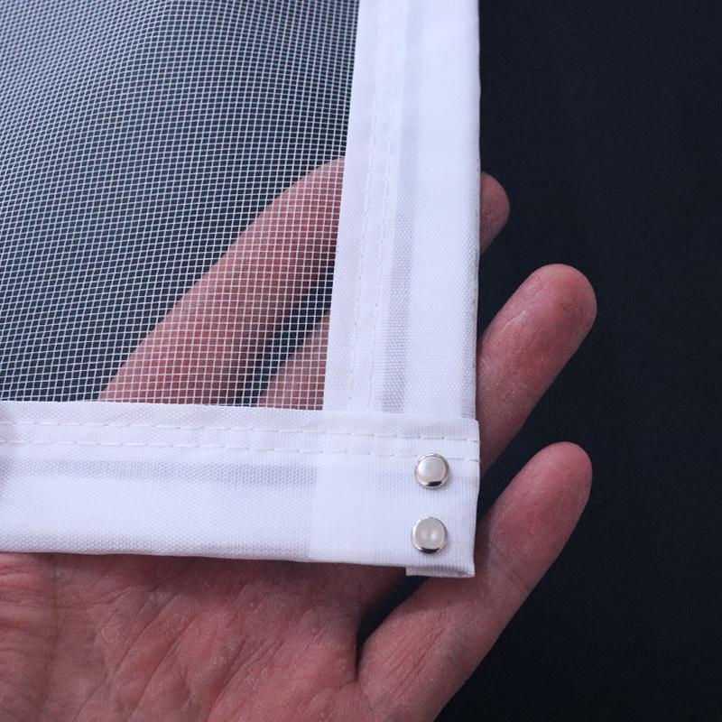 DTGJ Magnetic Screen Windows Mosquito Net Customized size white Invisible Fiberglass Mesh Air Tulle Anti insect fly Curtains