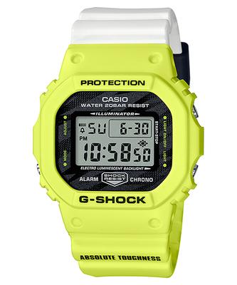 Мужские часы G-SHOCK, пластик, водостойкость 200 м, цифровые, ударопрочные, кварцевые, DW-5600TGA-9