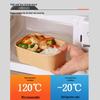 Одноразовые коробки для еды на вынос HANDUNYOU из крафт-бумаги с крышками из ПЭТ