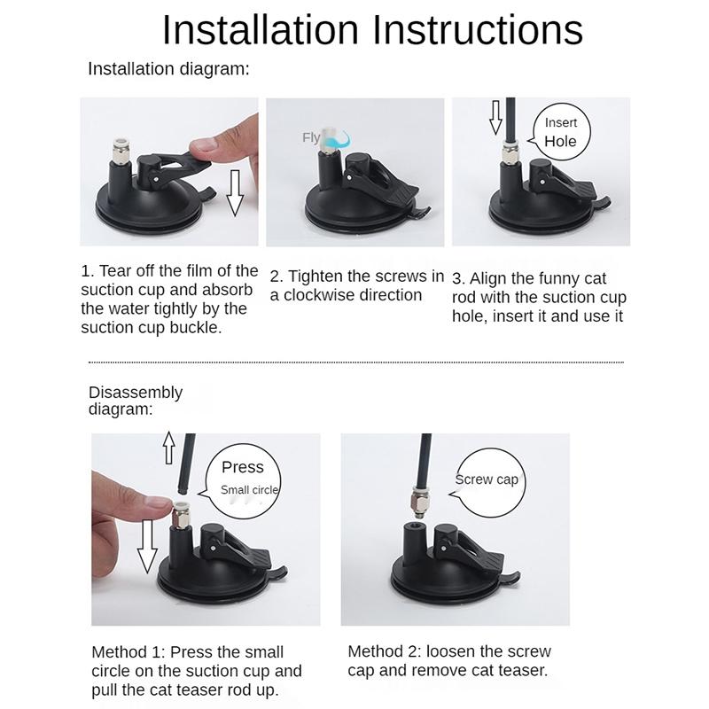 Игрушки для кошек Перья Кошачья палочка Интерактивная игрушка Игрушки для котят с присоской Съемные сменные перья Игрушки для домашних животных Аксессуары для кошек