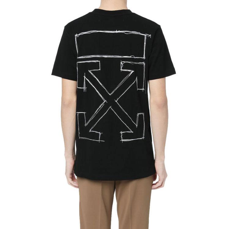 OFF-WHITE SS20 T-Shirts Men's Crew Neck Moderate Straight Fit OMAA027S201850091001
