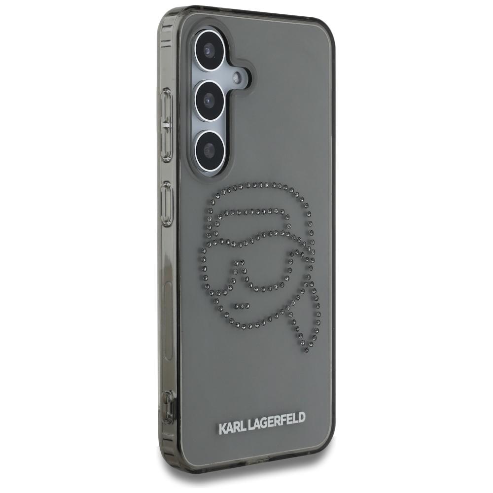Etui Karl Lagerfeld Rhinestones Karl     Head Logo Do Samsung Galaxy S25 Czarny