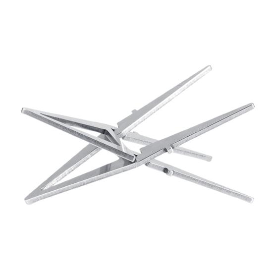 Внутренний держатель для уличной печи, портативный съемный, прочный, из нержавеющей стали, походный чайник для воды, подставка с четырьмя угловыми опорами