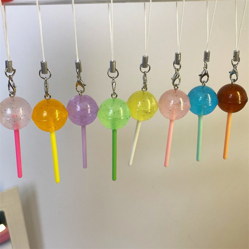 Имитация Еды Подвеска Леденец Шарм для Телефона Брелок Леденец Шнурок для Телефона Ювелирные Изделия Подарки