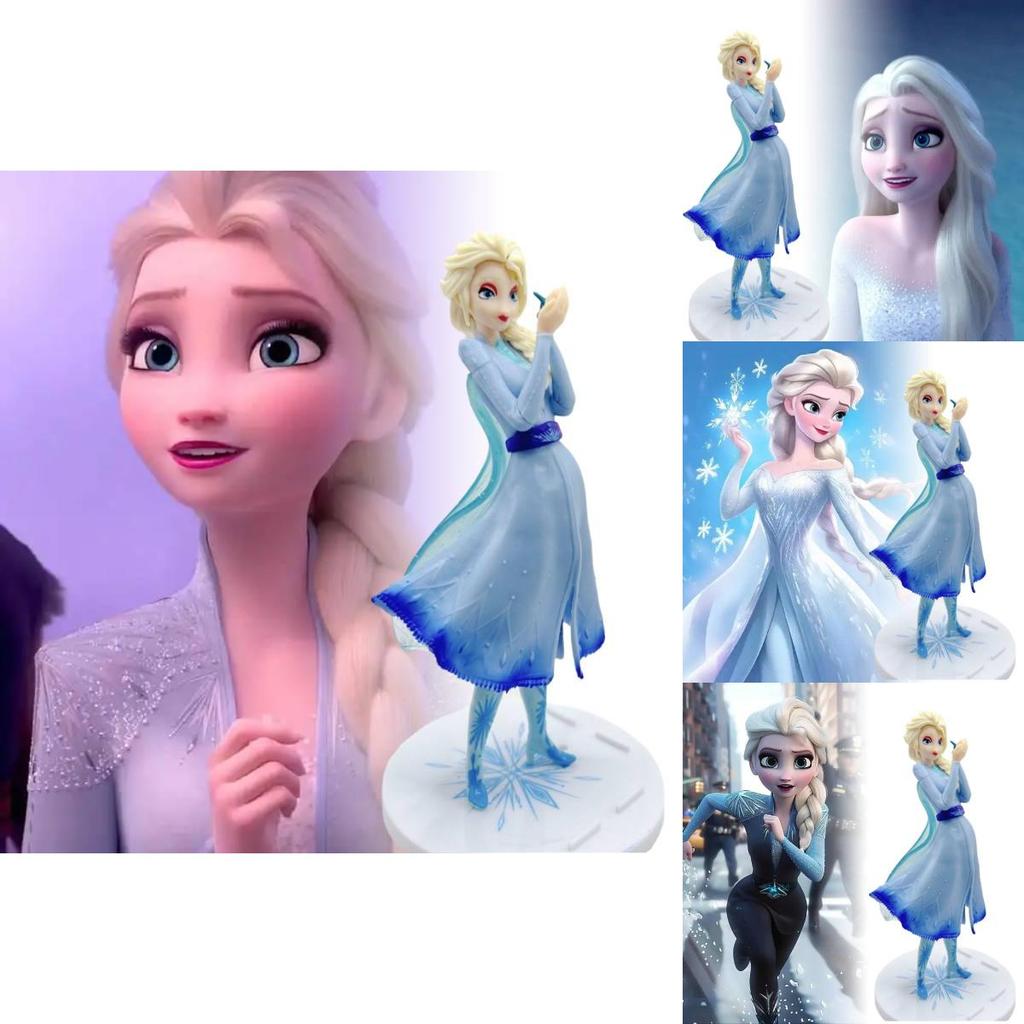 Изысканная фигурка принцессы Эльзы-ящерицы, идеально подходящая для аниме-декора и подарков на день рождения