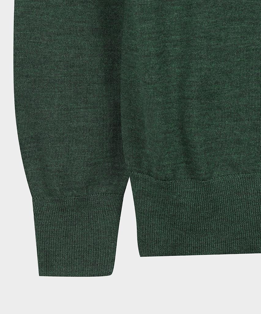 BROOKS BROTHERS Merino Wool Polo Sweater (Dark Green) (Bbwtmf9639Jew)