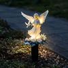 Цветы Птицы Сад Плоская Вставка Акрил Уличная Дорожка Украшение Ангел Садовый Колышек Горшок для Растений