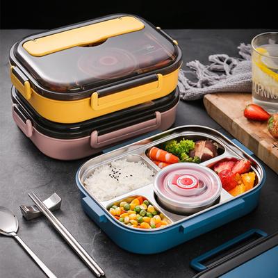 1 комплект Bento Box герметичный легкий двухслойный контейнер для обеда большой емкости