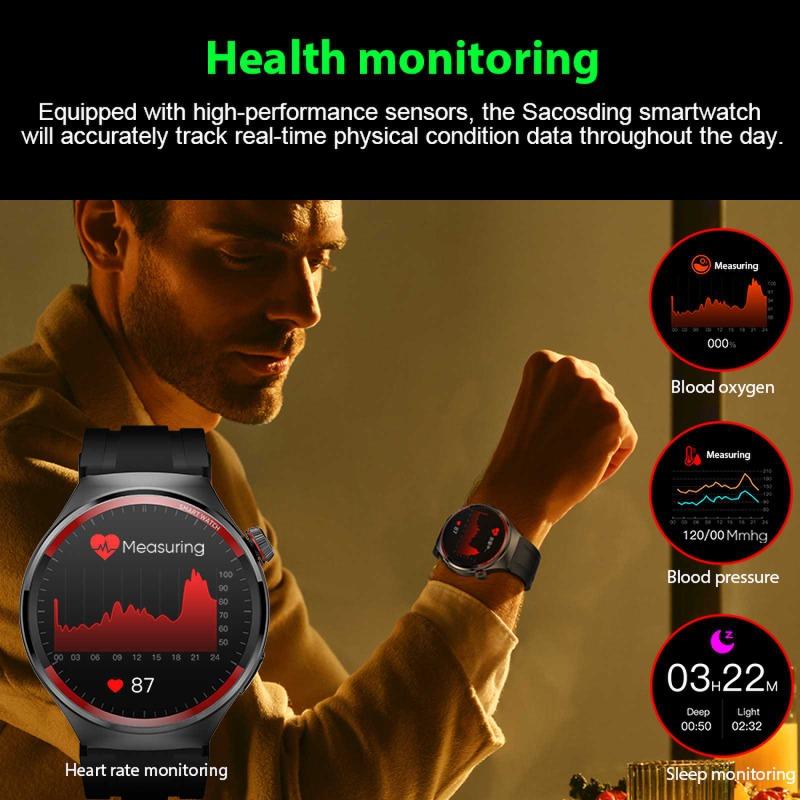 2024 Новые оригинальные часы 4 Pro, мужские деловые часы GT4, GPS, спортивный трекер, AOMLED, HD-экран, NFC, Bluetooth, умные часы с вызовом