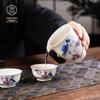 Чэндэ Сюань Ручная роспись Рыба-мандаринка Набор для кунг-фу чая
