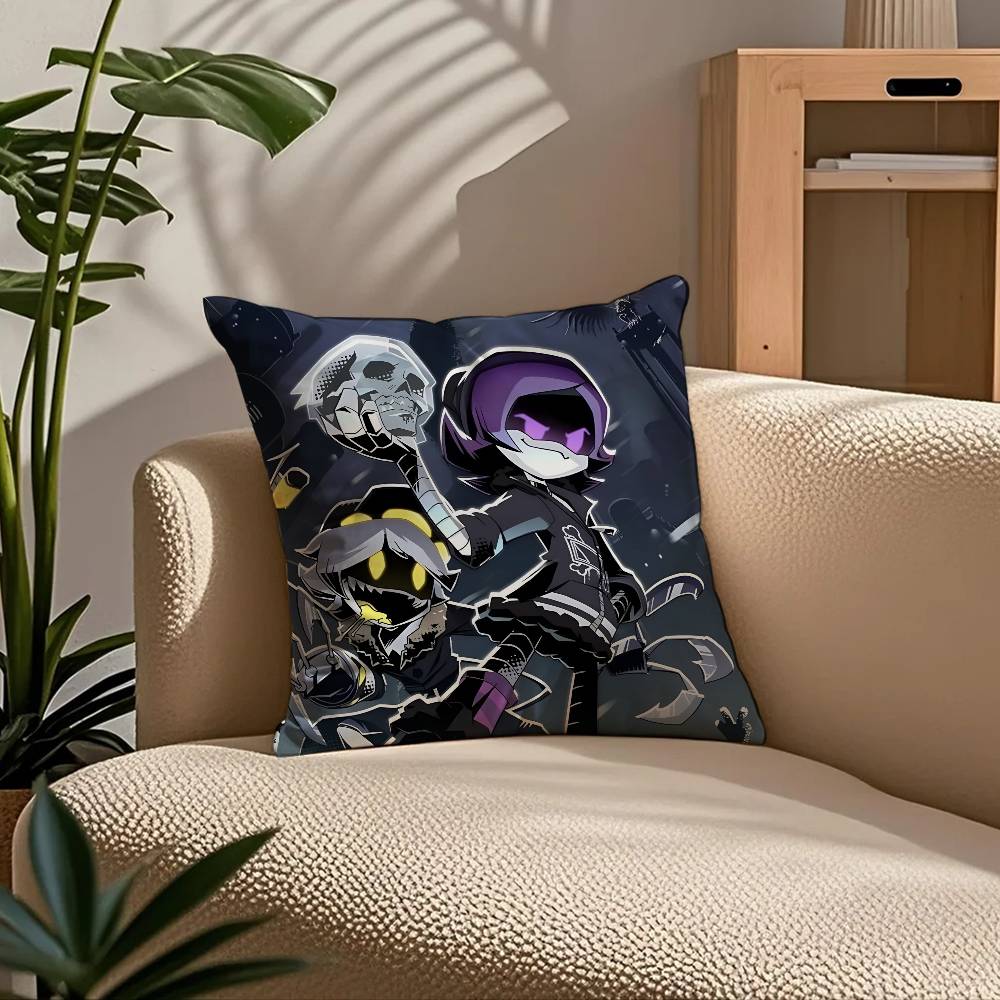 ANIME m-Murder d-Drones Pillow Case Comfort Sofa Bed Silky elegant Invisible zipper Custom Decorative cushion cover