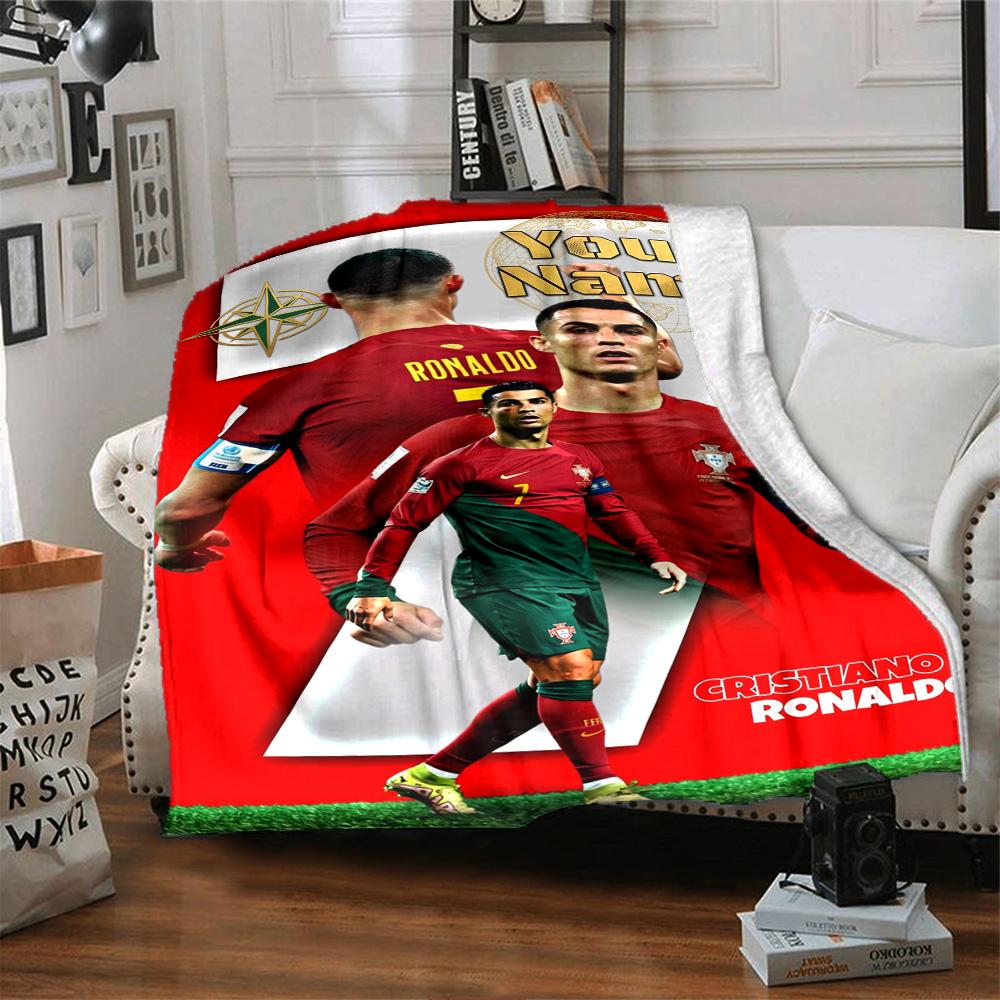 Cristiano Ronaldo Blanket Warmthful Decor Perfect For Office Seaside Livingroom Allseason Use Stylish Decor Best Holiday Gift For Friends Family
