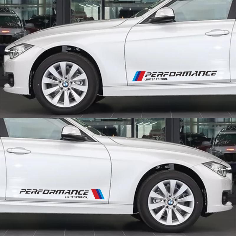 2 шт. Наклейка M Performance Limited Edition Декор линии талии двери автомобиля Значок Стайлинг Для BMW E90 E60 Z4 X3 X5 X6 E46 E39 E38