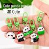 Cute Cartoon Panda Resin Keychain for Students - Perfect Schoolbag Pendant & Gift