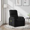 VidaXL Recliner Massage Chair Black Microfiber Fabric 373459