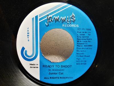 7-дюймовая пластинка JUNIOR CAT - Ready To Shoot NONE Jammy's Records 1996 Ямайка Регги, Ска и Даб Б/У