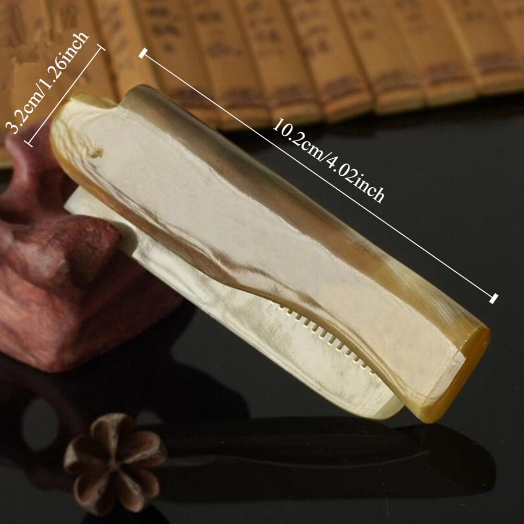 1 шт. Складная роговая расческа, карманная расческа, массажный инструмент для укладки волос, портативный инструмент для ухода за волосами, роговая расческа.