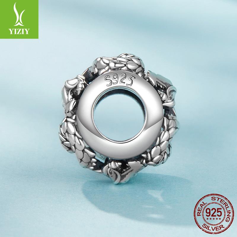 Китай Fengfeilong Бисероплетение DIY Аксессуары S925 Стерлинговое Серебро Загадочные Счастливые Бусины Рассыпные Бусины