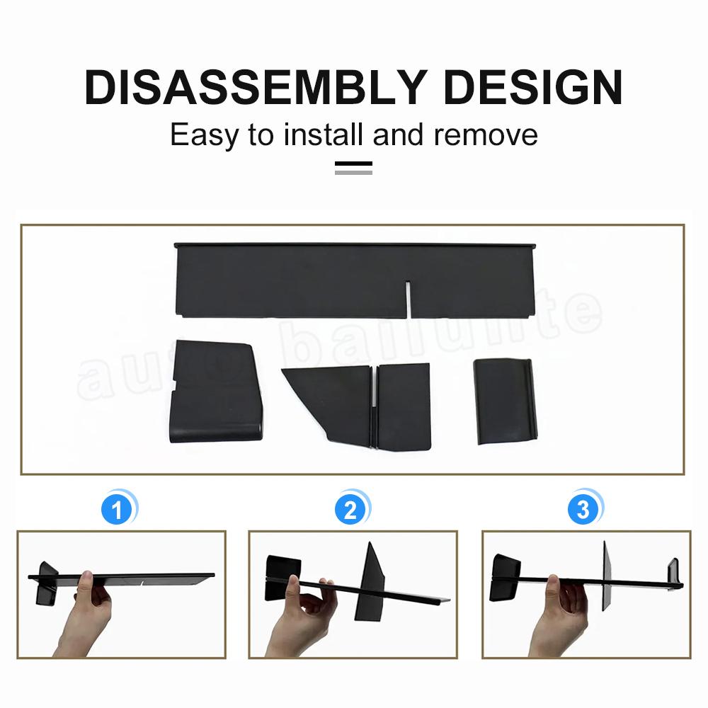 Для Tesla Model 3 2022 Центральная консоль Хранение Вещевой ящик Контейнер Полка Бардачок Органайзер Разделительная пластина