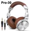 Pro30 Over Ear Headphone, Wired Premium Stereo Sound Headsets with Protein Earmuffs and Shareport for Recording Monitoring Podcast PC TV