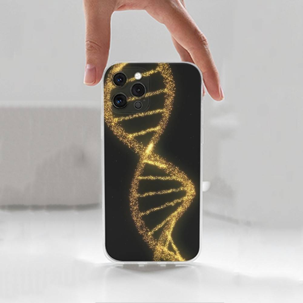 Наука Биология ДНК Для iPhone Max,14,SE,12,15,Pro,17,Plus,11,XS,Mini,16,X,13,XR,Прозрачный Мягкий Чехол