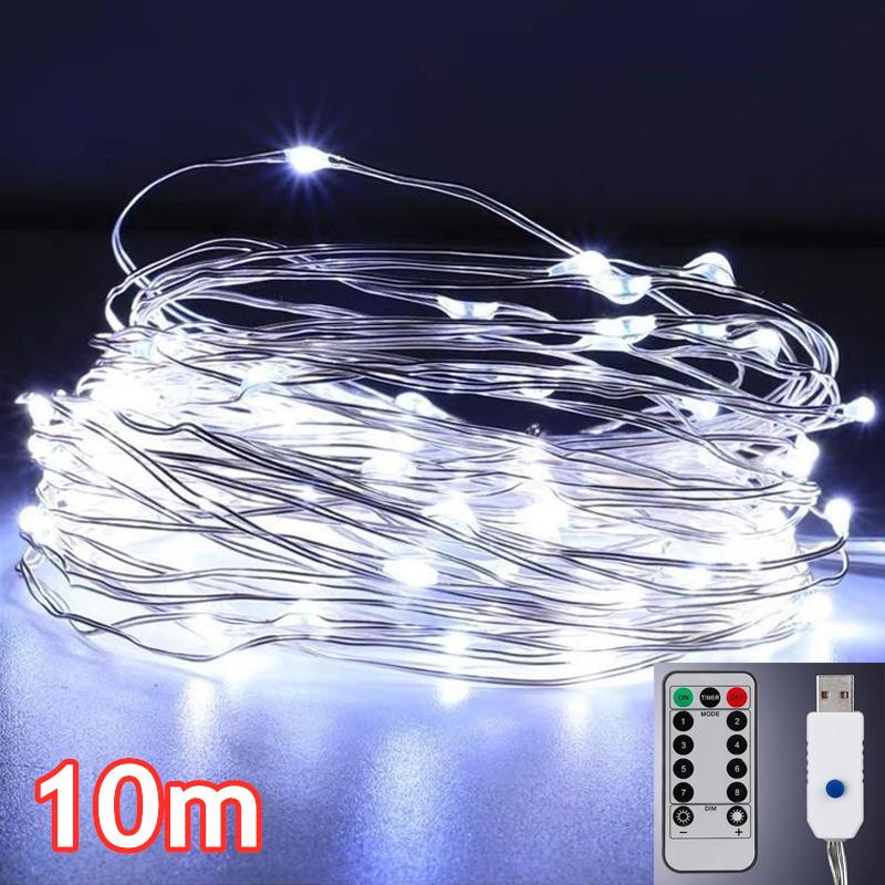 Разноцветная светодиодная декоративная гирлянда с пультом управления