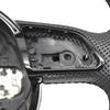 For A4 B8 A3 8V A4 A5 A7 Q3 Q5 Q7 Black Stitched Full Leather Perforated Flat Bottomed Steering Wheel