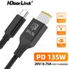 HdoorLink PD 135 Вт Зарядное устройство Type-C USB-C в USB-переходник для зарядного устройства для быстрой зарядки Кабель-адаптер Шнур для Lenovo Legion Y9000P Y9000K Y7000